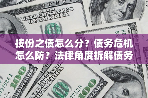 武汉按份之债怎么分？债务危机怎么防？法律角度拆解债务分配与风险自保指南