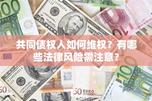 武汉共同债权人如何维权？有哪些法律风险需注意？