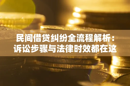 武汉民间借贷纠纷全流程解析：诉讼步骤与法律时效都在这儿了