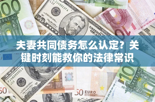 武汉夫妻共同债务怎么认定？关键时刻能救你的法律常识