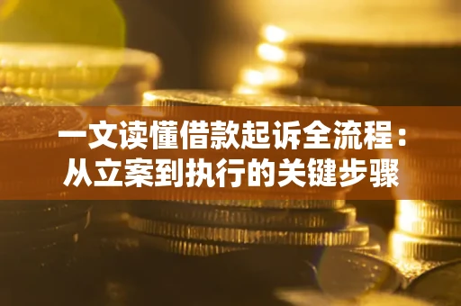 武汉一文读懂借款起诉全流程：从立案到执行的关键步骤