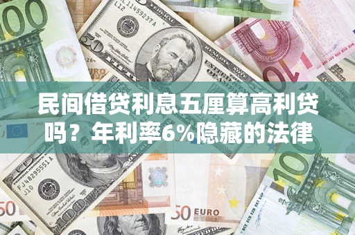 武汉民间借贷利息五厘算高利贷吗？年利率6%隐藏的法律风险全解析