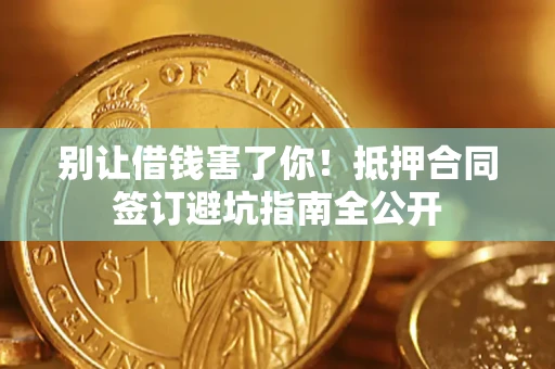 武汉别让借钱害了你！抵押合同签订避坑指南全公开